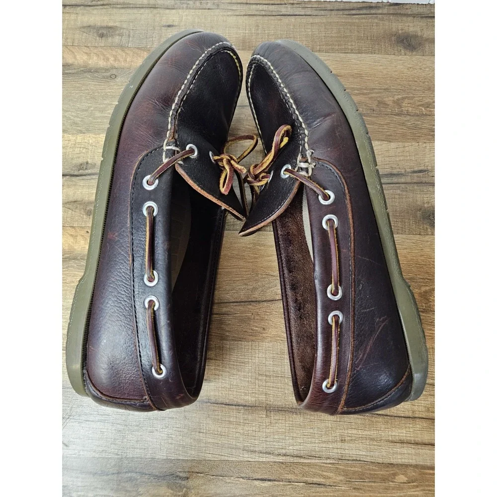 L.L Bean Signature Premium Leather Men's  Boat Shoes El Salvador Men's Size 11 D
